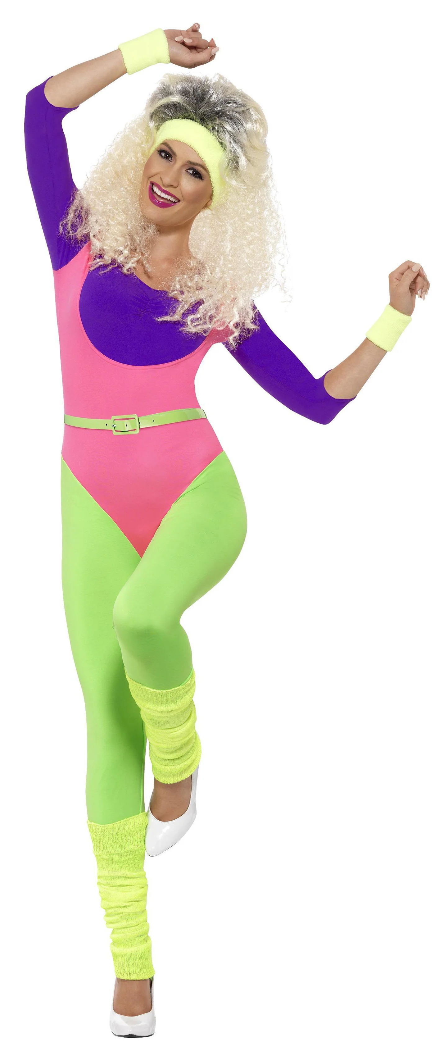 80-luvun jumppa-asu neon S - Image 2