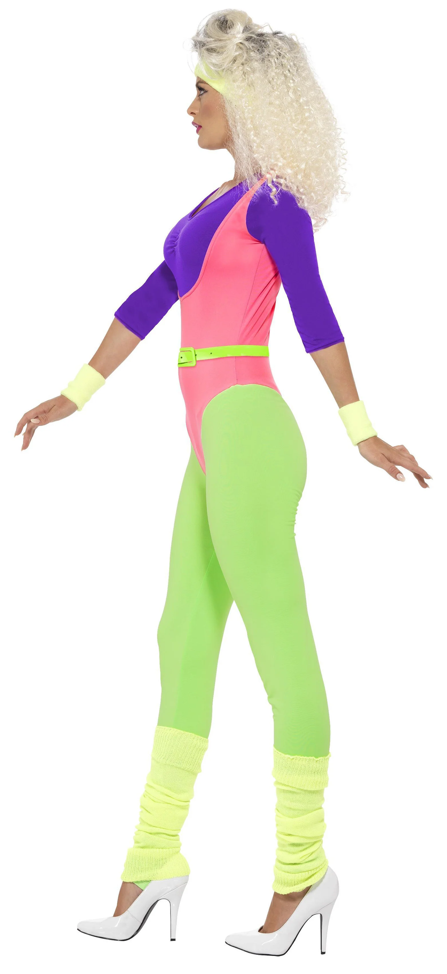 80-luvun jumppa-asu neon S - Image 4