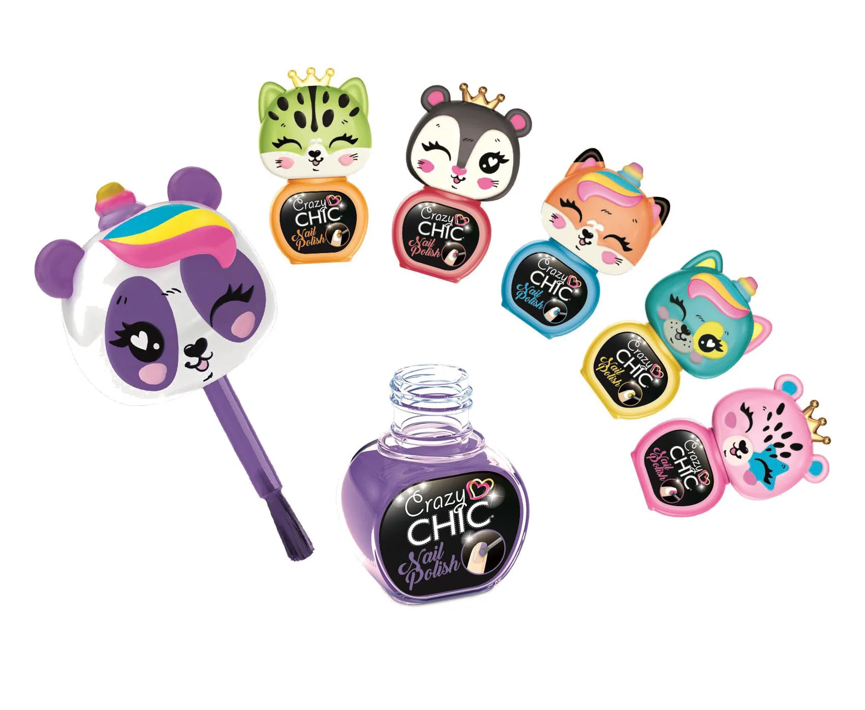 CRAZY CHIC LOVELY ANIMALS -KYNSILAKAT 2 KPL