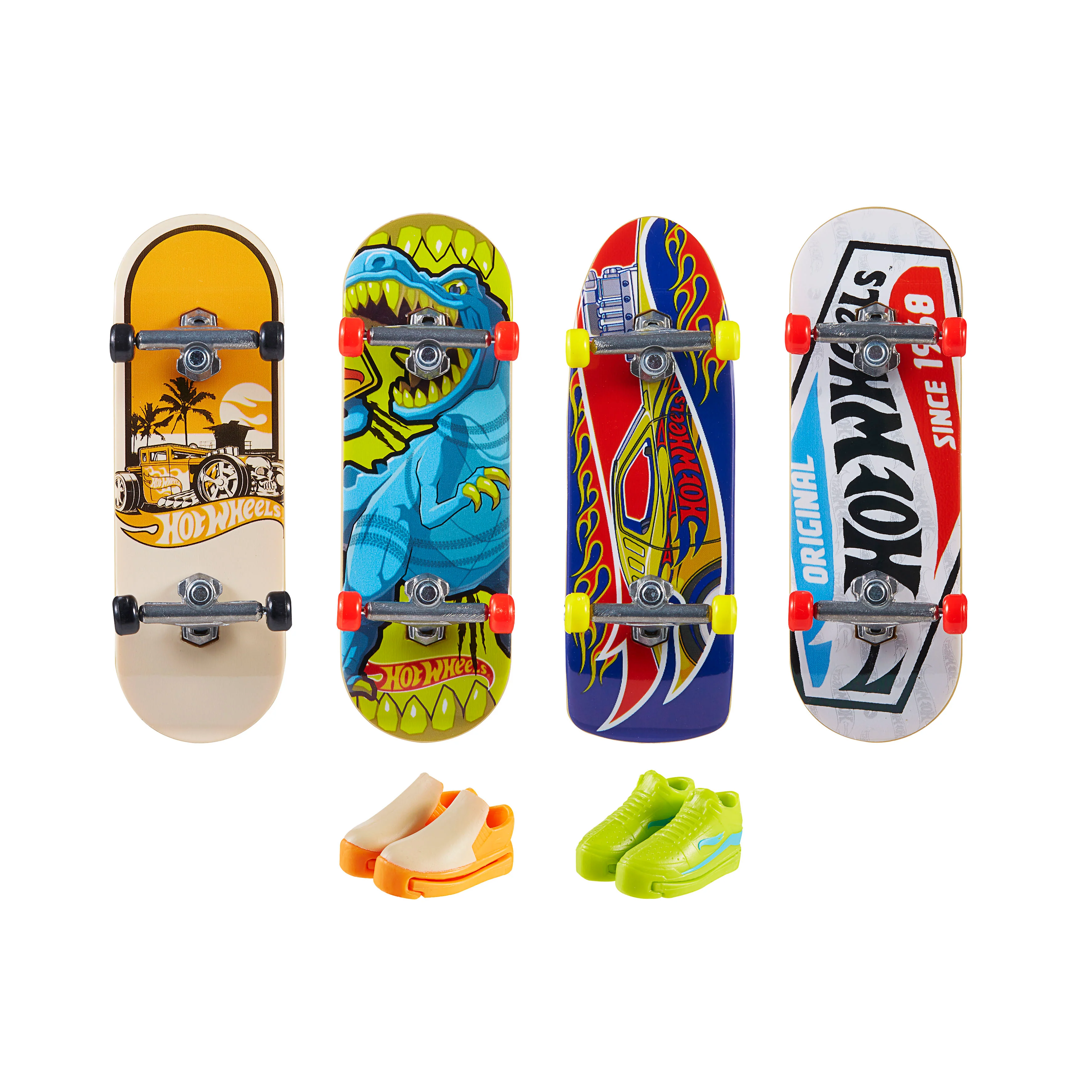 HOT WHEELS SKATE FINGERBOARD & SHOE 4 PACK - Image 2