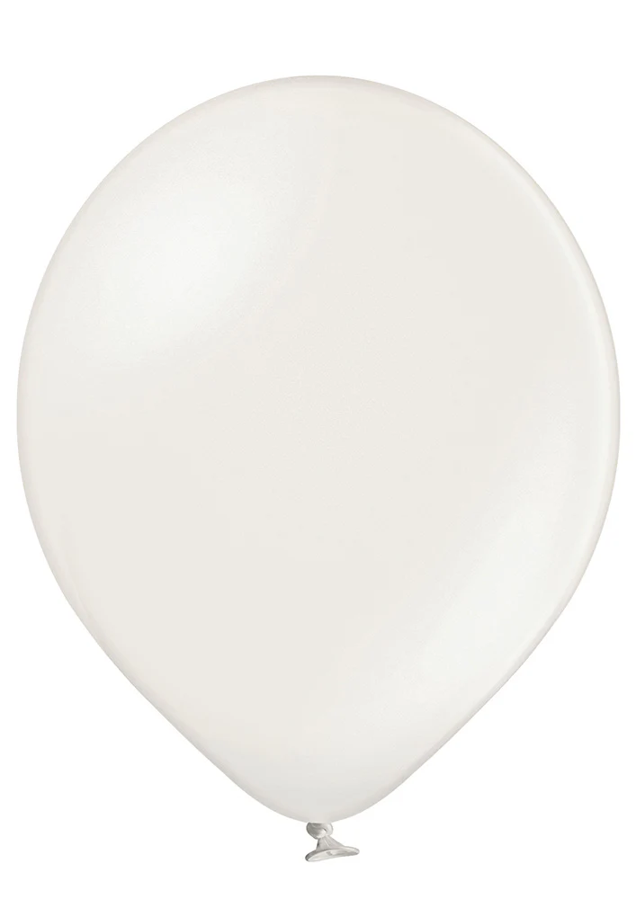 Ilmapallo 30 cm metallinhohtovalkoinen 8 kpl/pss