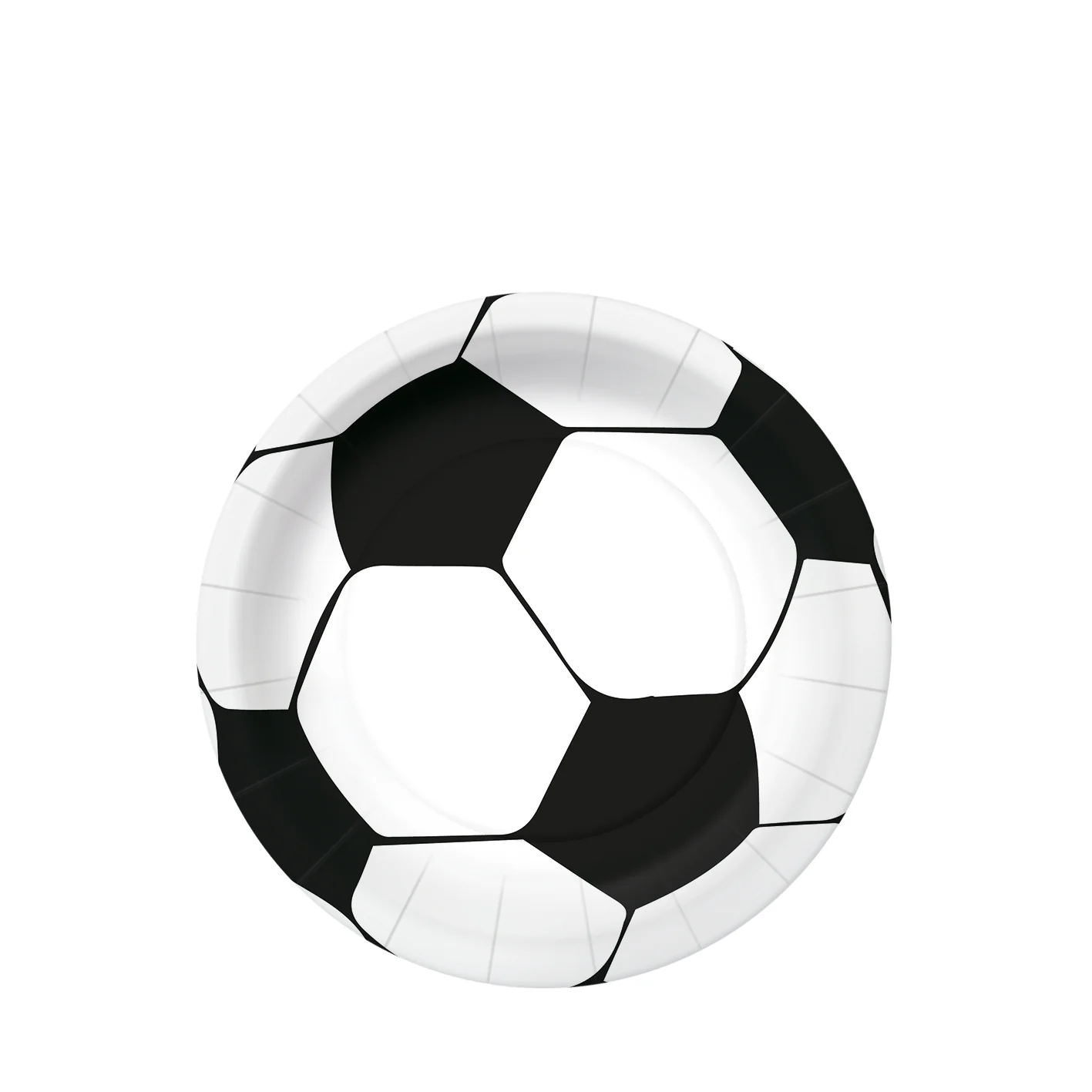 Jalkapallo pieni pahvilautanen 18 cm 8 kpl/pkt