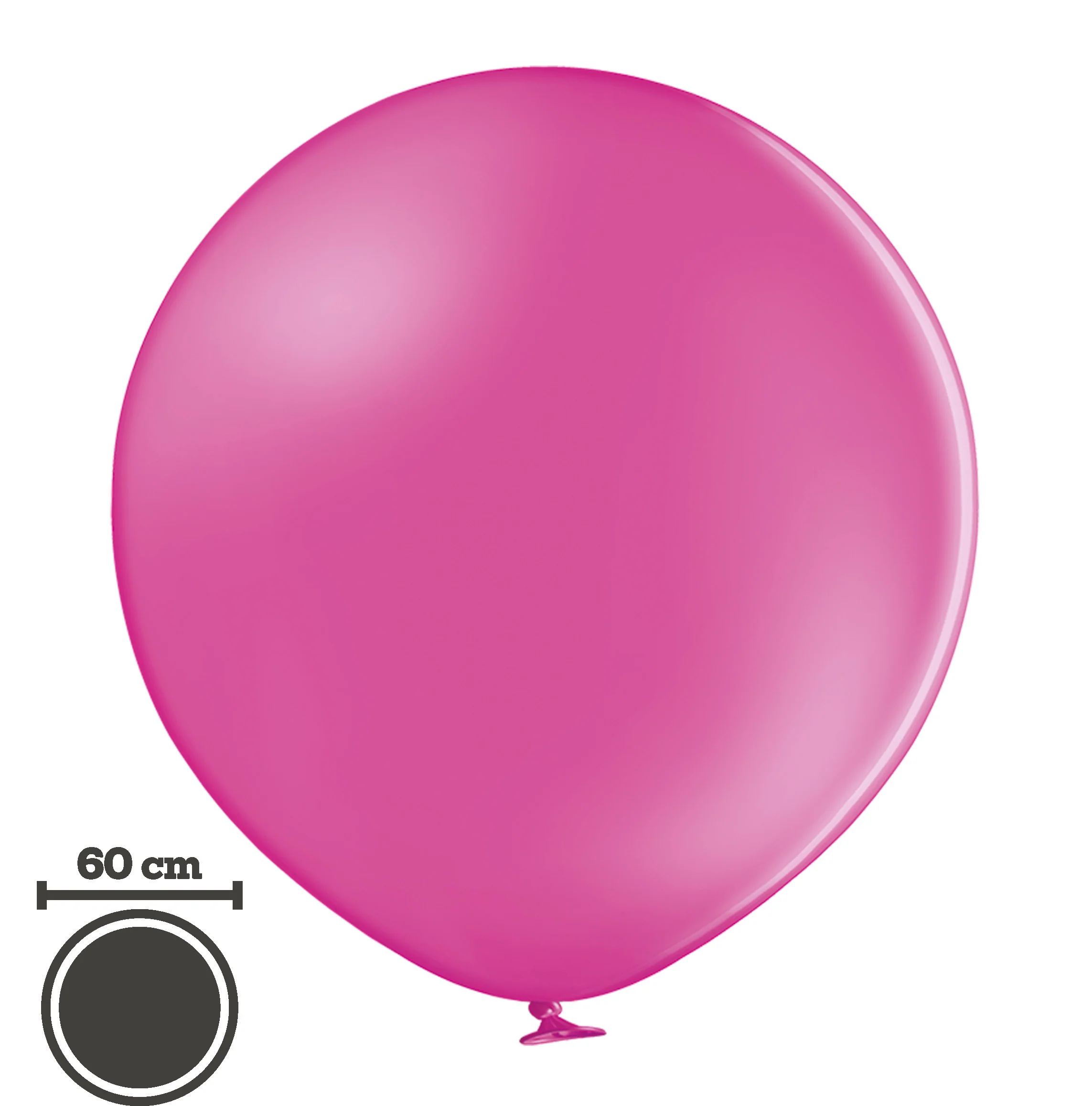 Jätti-ilmapallo 60 cm fuksianpunainen - Image 2