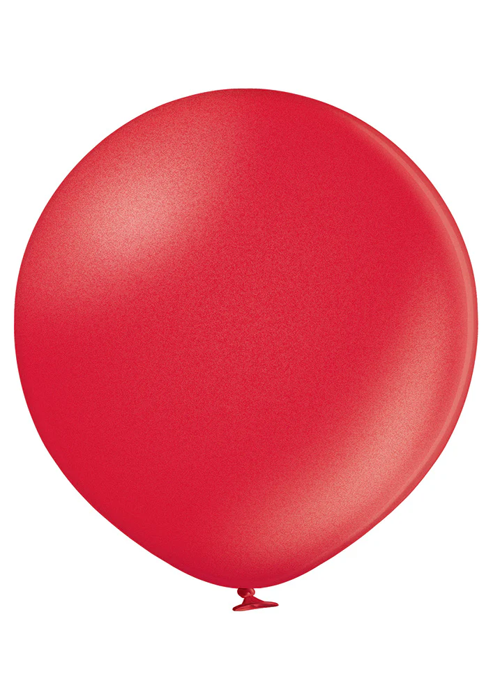 Jätti-ilmapallo 90 cm metallinhohtopunainen