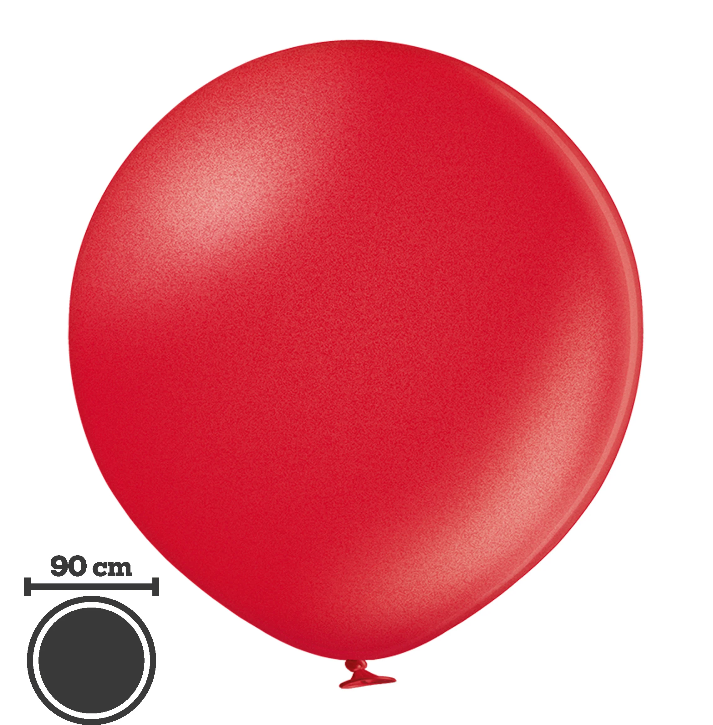 Jätti-ilmapallo 90 cm metallinhohtopunainen - Image 2