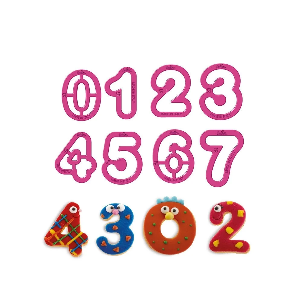 Keksimuotit, numerot