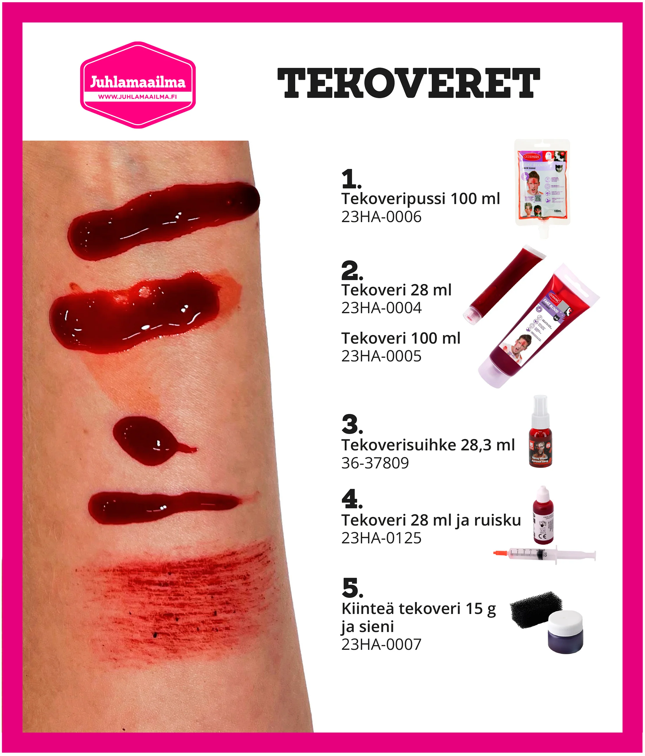 Kiinteä tekoveri 15 g ja sieni - Image 2