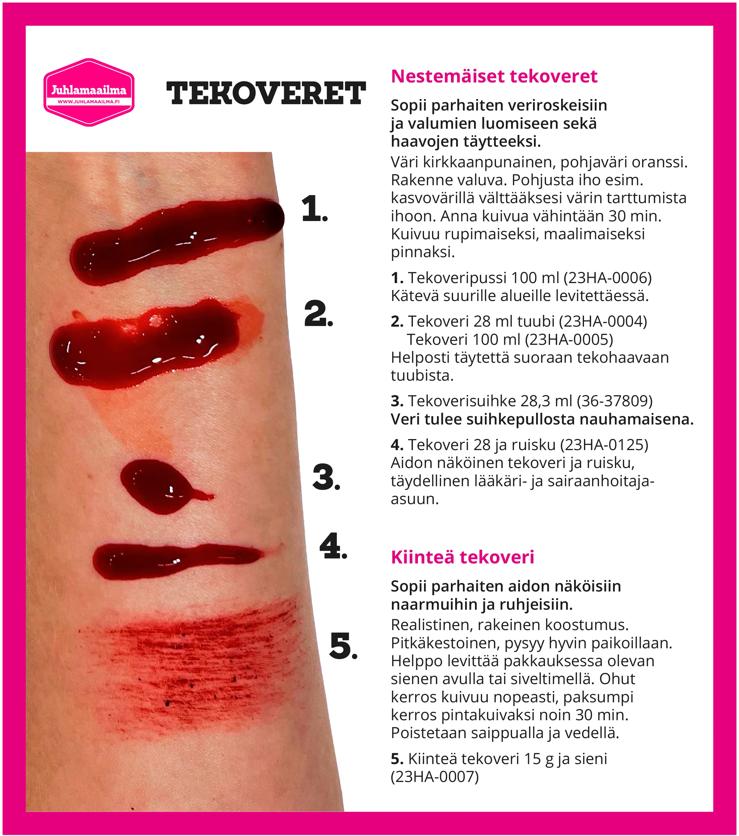 Kiinteä tekoveri 15 g ja sieni - Image 3