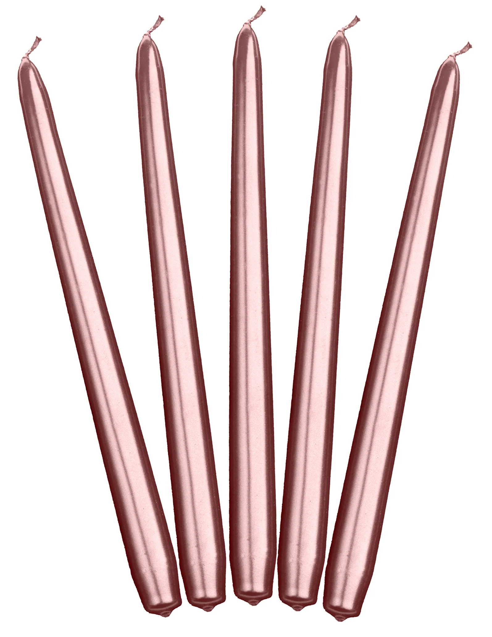Kynttilä ruusukullanvärinen 24 cm 10 kpl/pkt