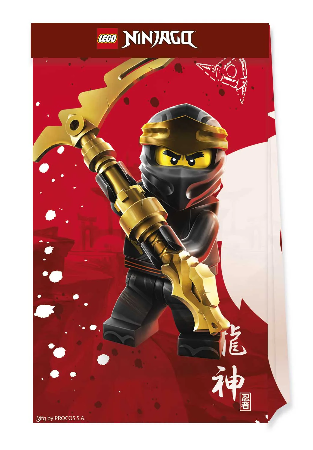 Lego Ninjago kaverilahjapussi paperinen 4 kpl/pkt
