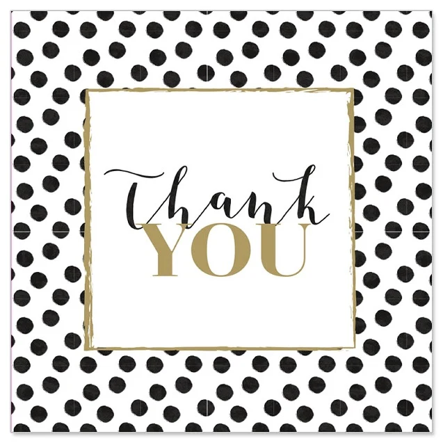 Mini onnittelukortti - Thank you