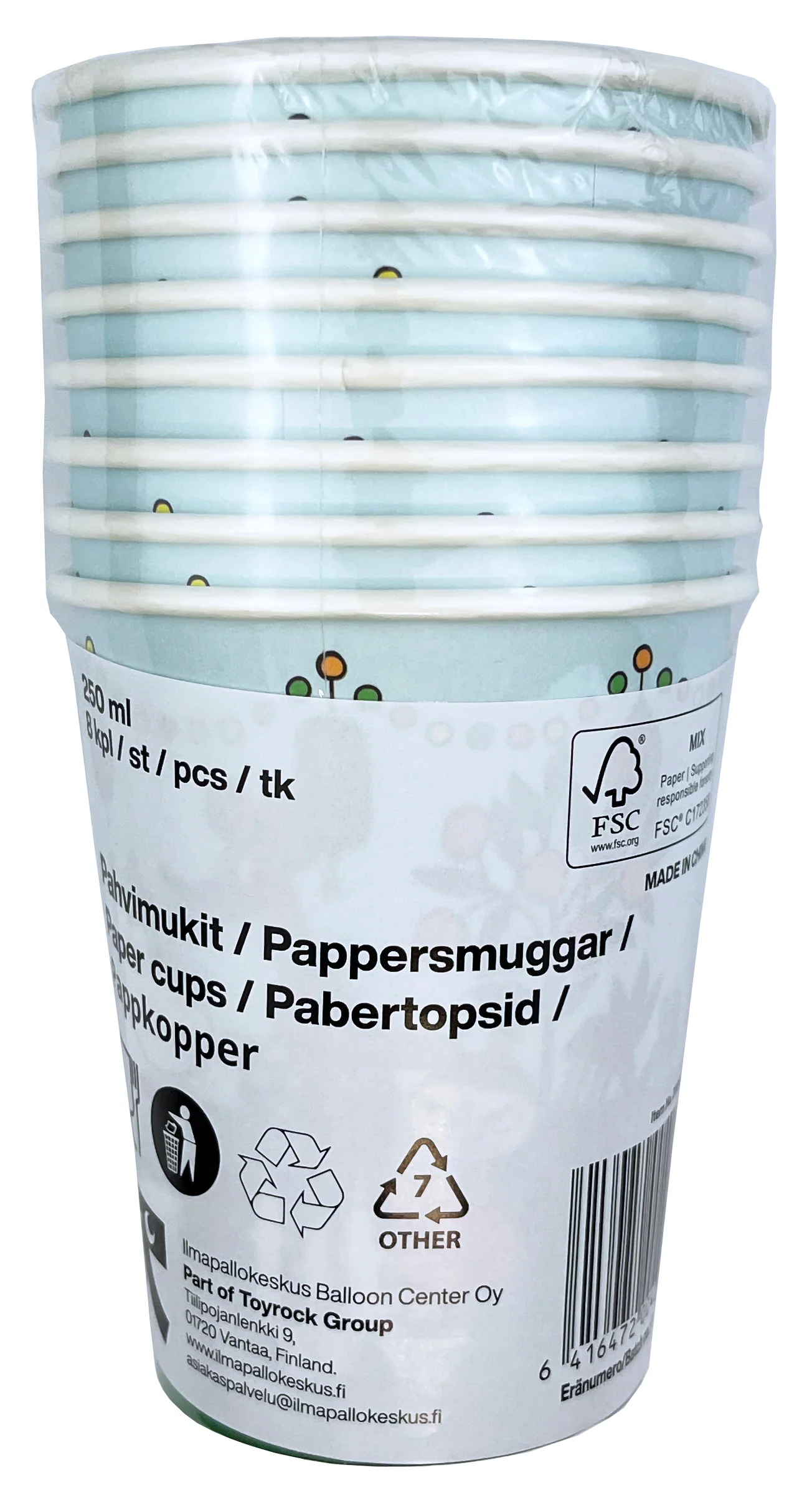 Muumi pahvimuki 8 kpl/pkt - Image 5