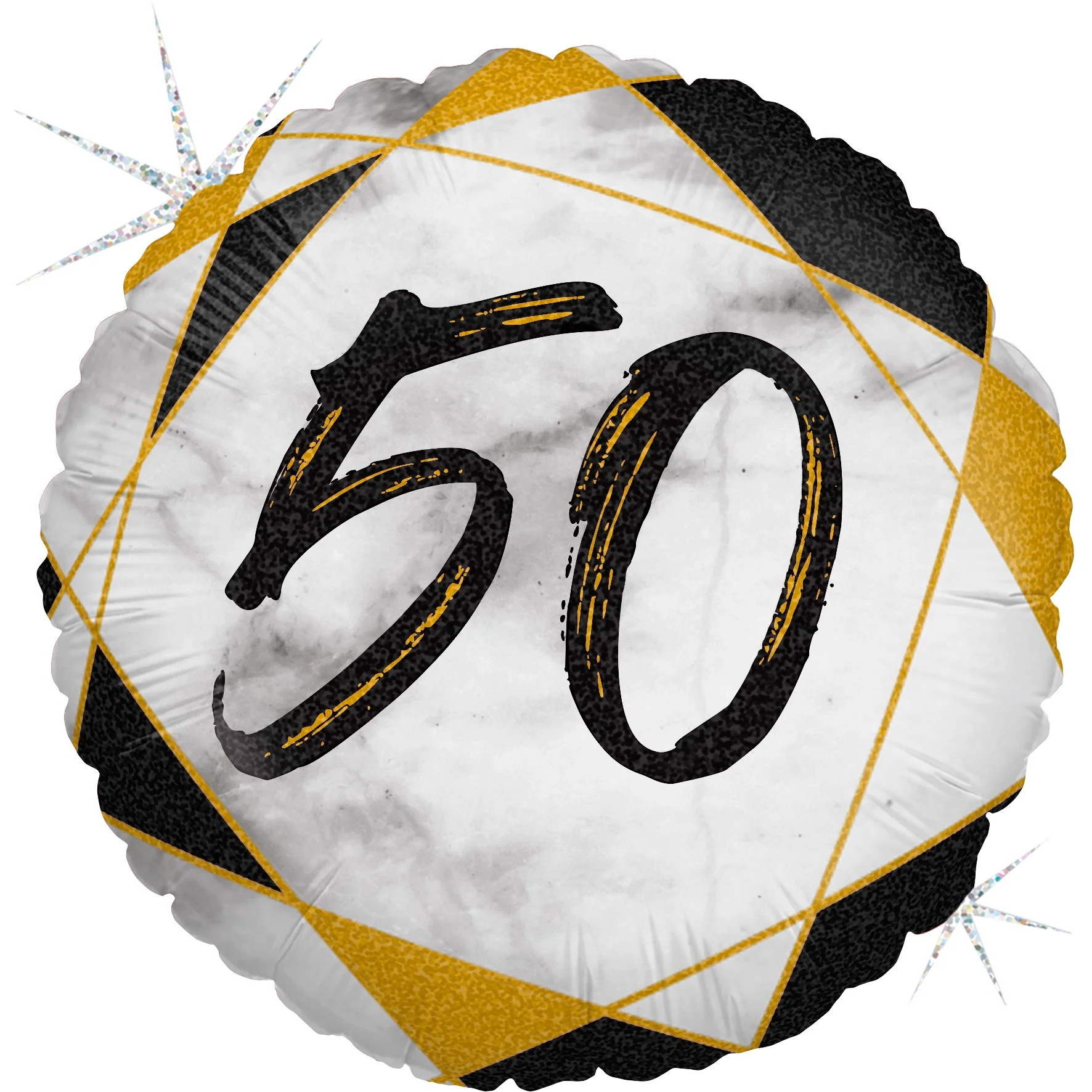 Numero 50 marmori musta foliopallo