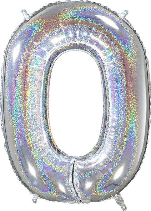 Numerofolio 0 hologrammi hopea 70 cm