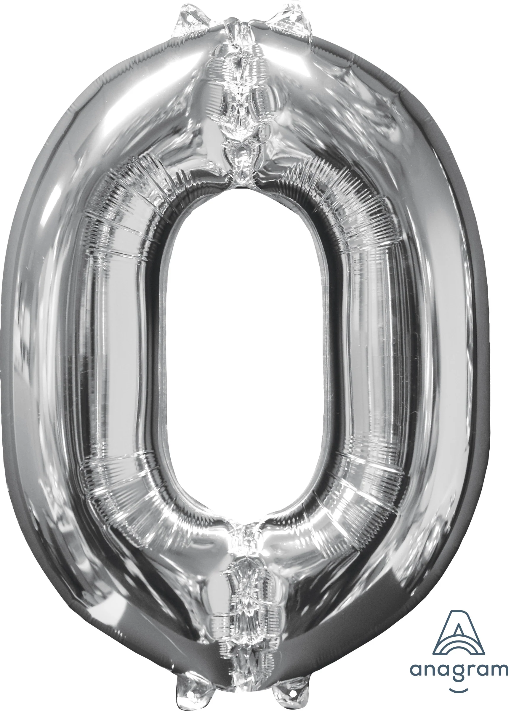 Numerofolio 0 hopeanvärinen 66 cm