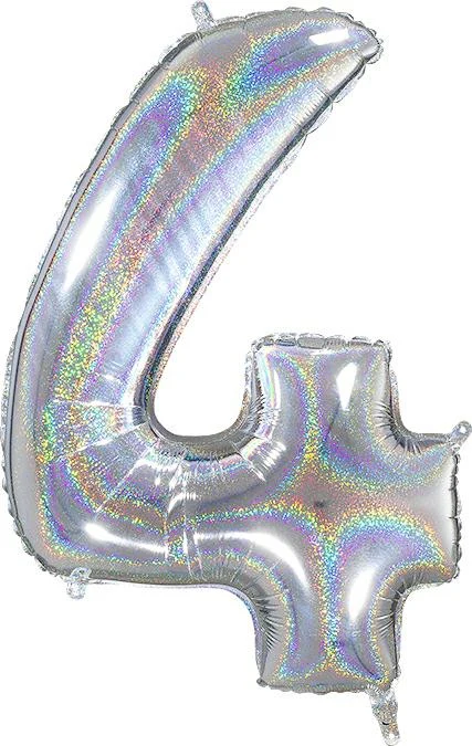 Numerofolio 4 hologrammi hopea 70 cm