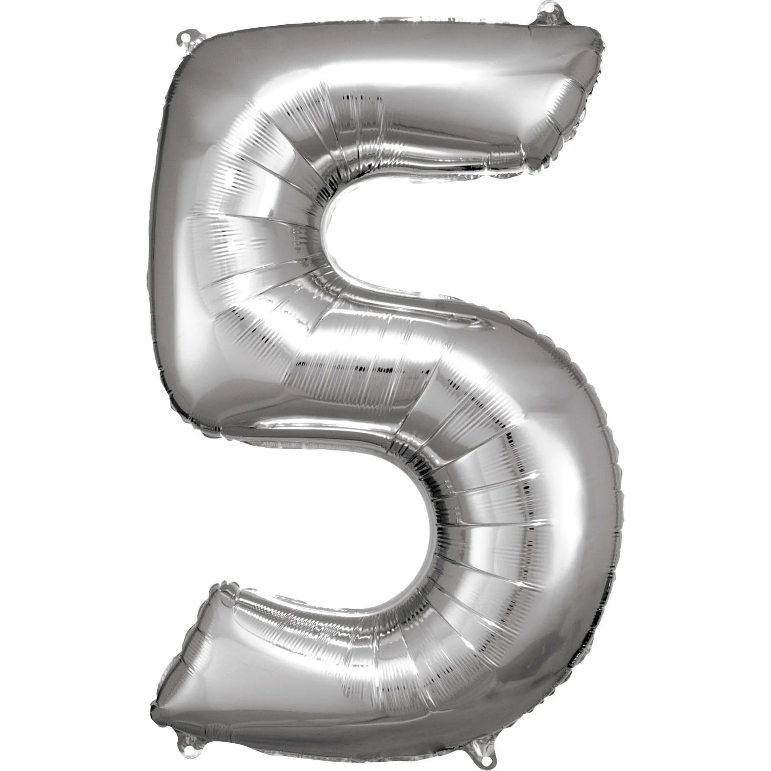 Numerofolio 5 hopeanvärinen 86 cm