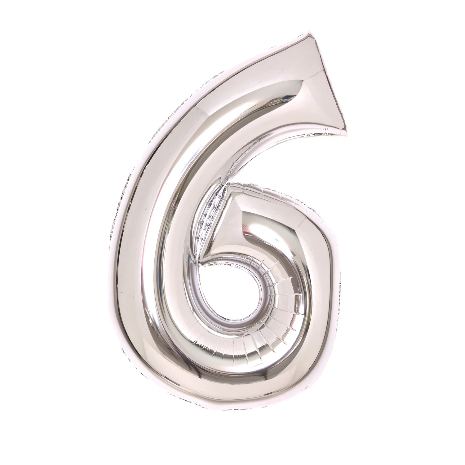Numerofolio 6 hopeanvärinen 66 cm