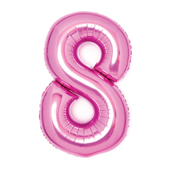 Numerofolio 8 pinkki 66 cm