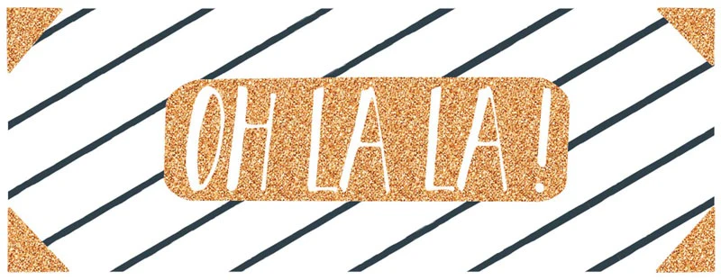 Onnittelukortti 21 x 8 cm - Oh La La