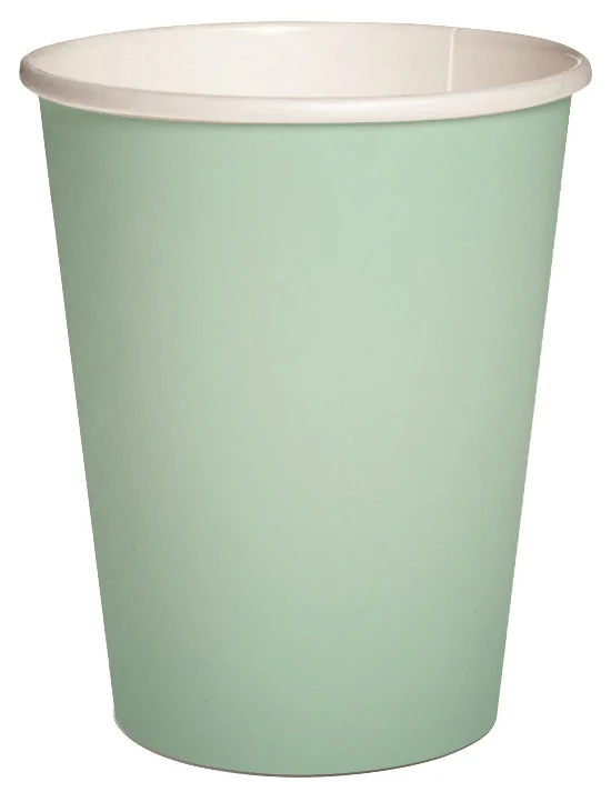 Pahvimuki 250 ml vaaleanvihreä 10 kpl/pkt