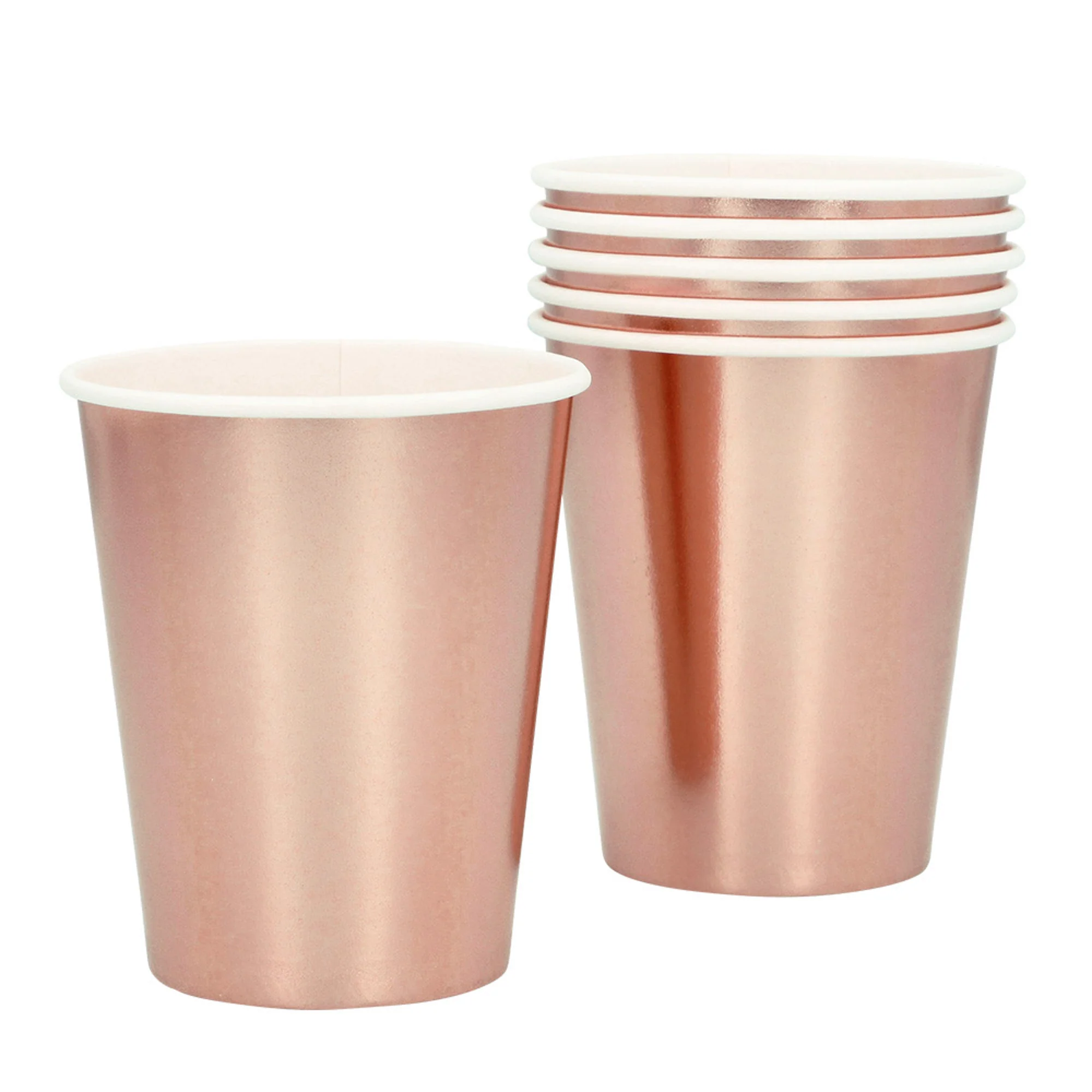Pahvimuki ruusukullanvärinen 250 ml 6 kpl/pkt