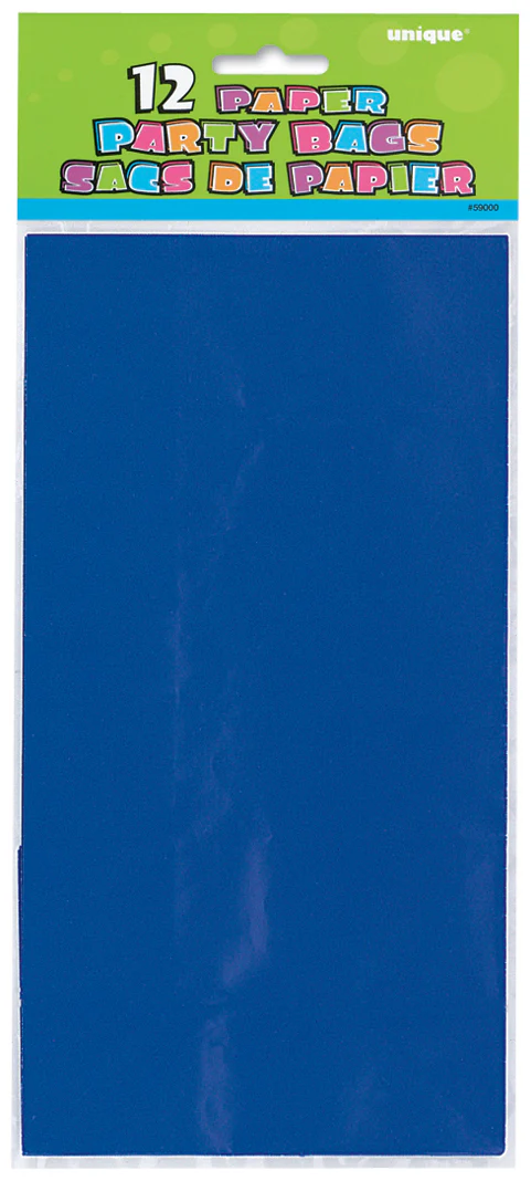 Paperinen lahjapussi, sininen 12 kpl/pkt - Image 2