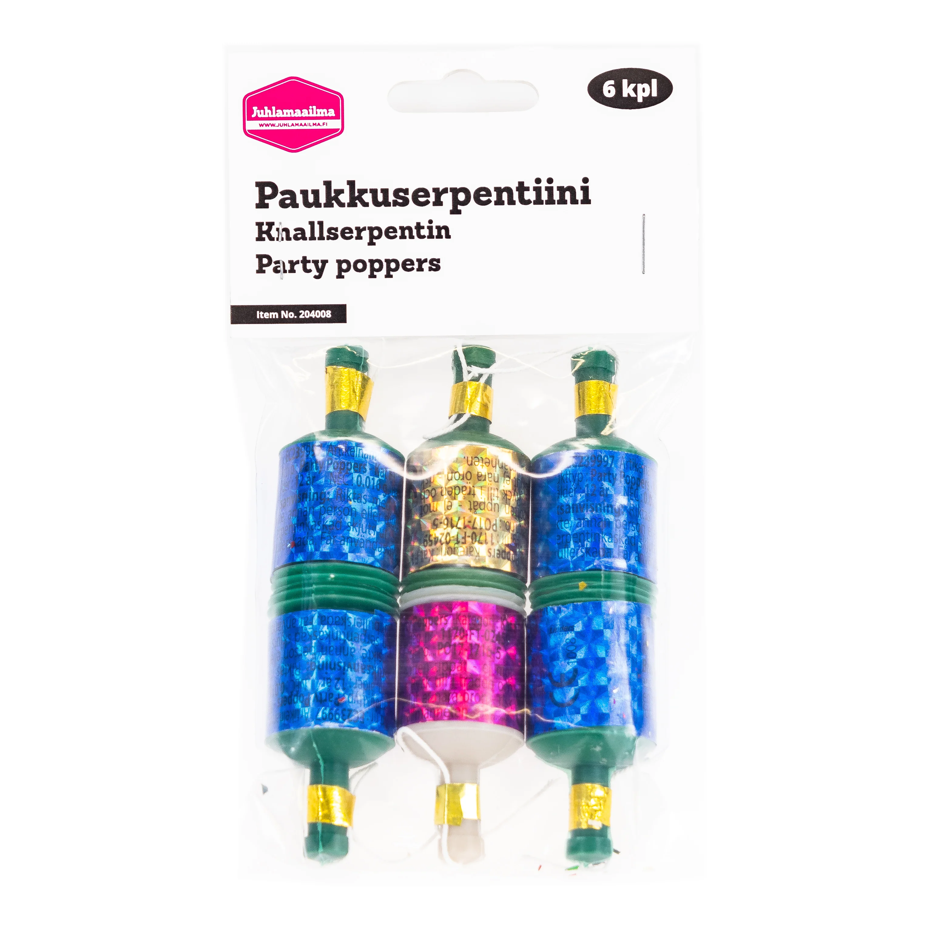 Paukkuserpentiini 6 kpl/pss, K18 - Image 4