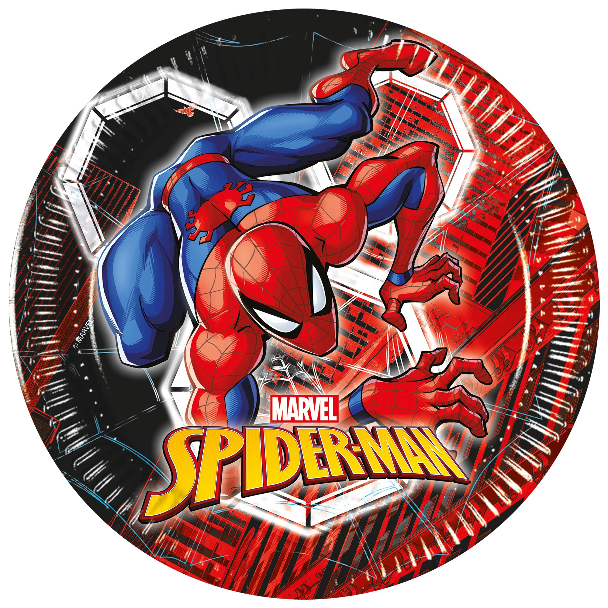 Spider-Man pahvilautanen 20 cm 8 kpl/pkt