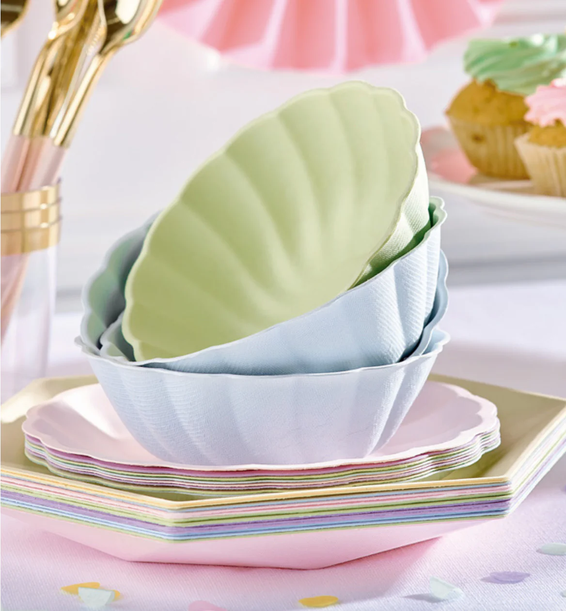 Vert Decor pyöreä kulho 15 cm vaaleansininen 6 kpl/pkt - Image 2